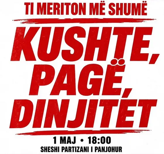 Ti meriton më shumë! Kushte, pagë, dinjitet!