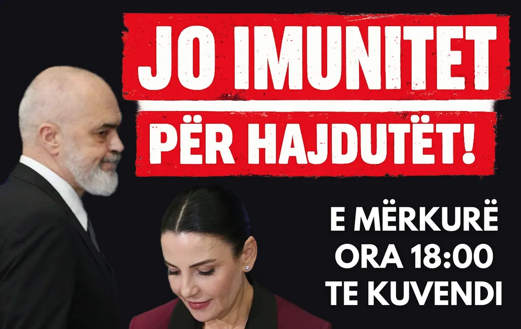 JO IMUNITET PËR HAJDUTËT! Të mërkurën ora 18:00 te Kuvendi, protestojme!
